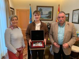 Recepción oficial na Casa do Concello a Lucas Yáñez, campión de Europa de patinaxe artística