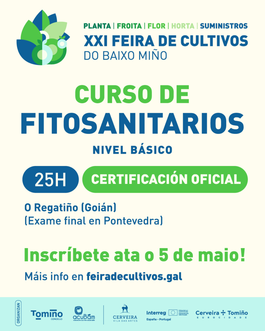 A Feira de Cultivos do Baixo Mino sementa conecemento cun curso basico de aplicacion de fitosanitarios