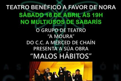 CARTEL TEATRO SOLIDARIO SABARIS A FAVOR DE NORA