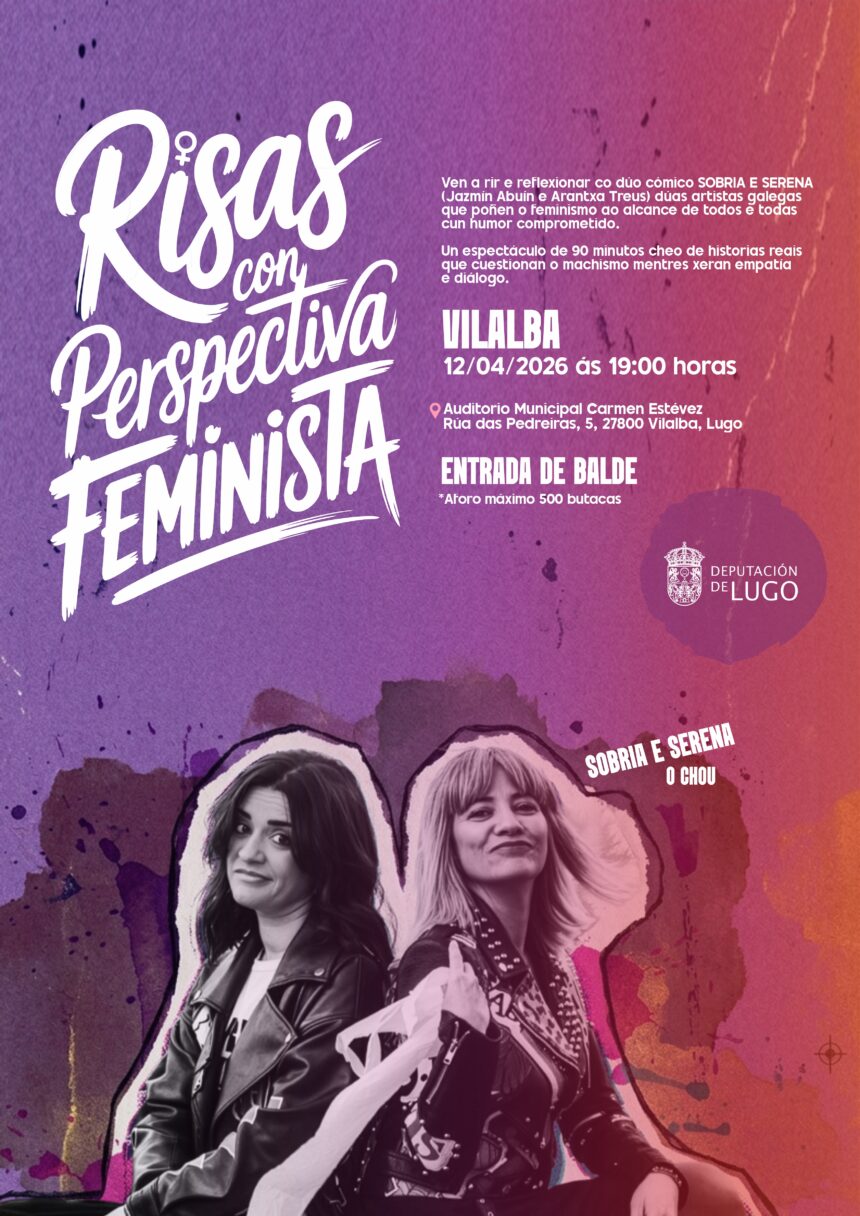 CARTEL VILALBA RISAS CON PERSPECTIVA FEMINISTA