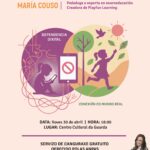 Cartel charla pantallas Maria Couso