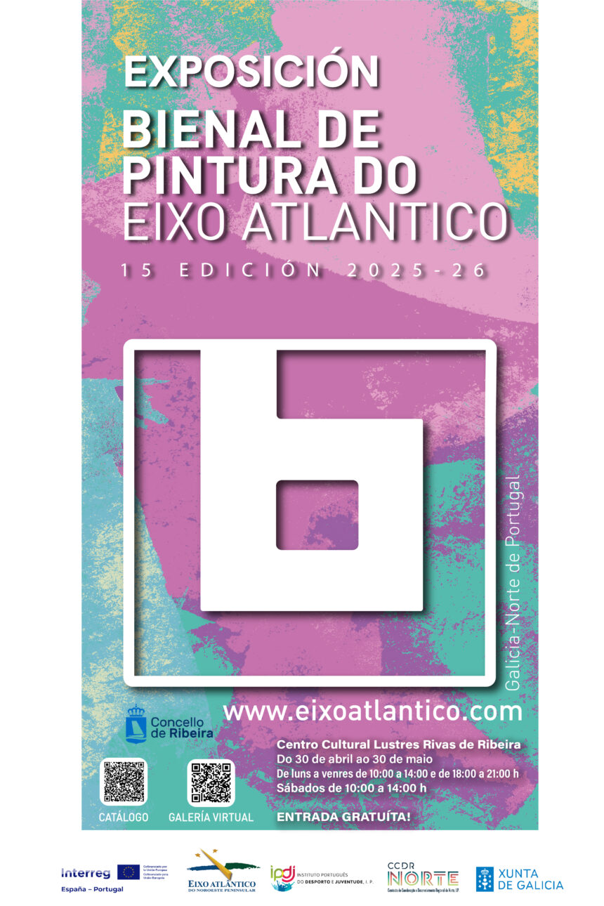 Cartel da exposicion da XV Bienal de Pintuta do Eixo Atlantico 2026