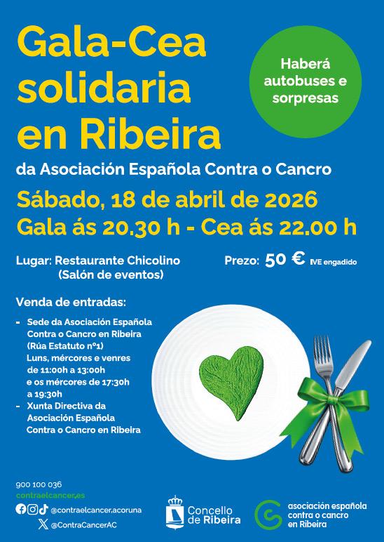 Cartel da gala cea solidaria AECC 2026