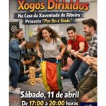 Cartel das actividades do programa Por fin e finde Segunda semana abril 2026