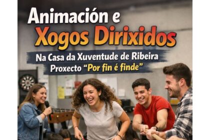 Cartel das actividades do programa Por fin e finde Segunda semana abril 2026