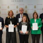 Foto senadores ourensans mais Enrique Ruiz e Alicia Garcia