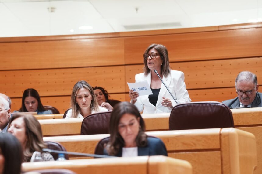 Foto Senadora Rosa Sanchez Gandara sobre IVA Peluquerias
