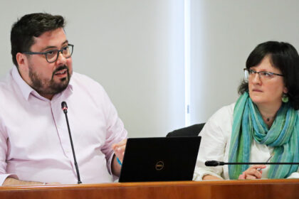 Foto Xabier P Igrexas e Ana Martinez no Pleno de Vigo