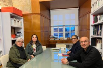 IMAXE Roson e Muinos nunha reunion con representantes da Plataforma Ultreia