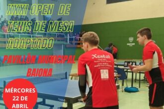 XXXI OPEN DE TENIS DE MESA ADAPTADO