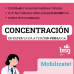 Cartaz meano concentracion sanidade