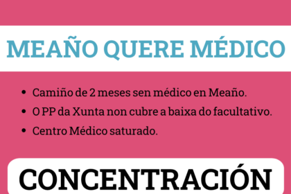 Cartaz meano concentracion sanidade