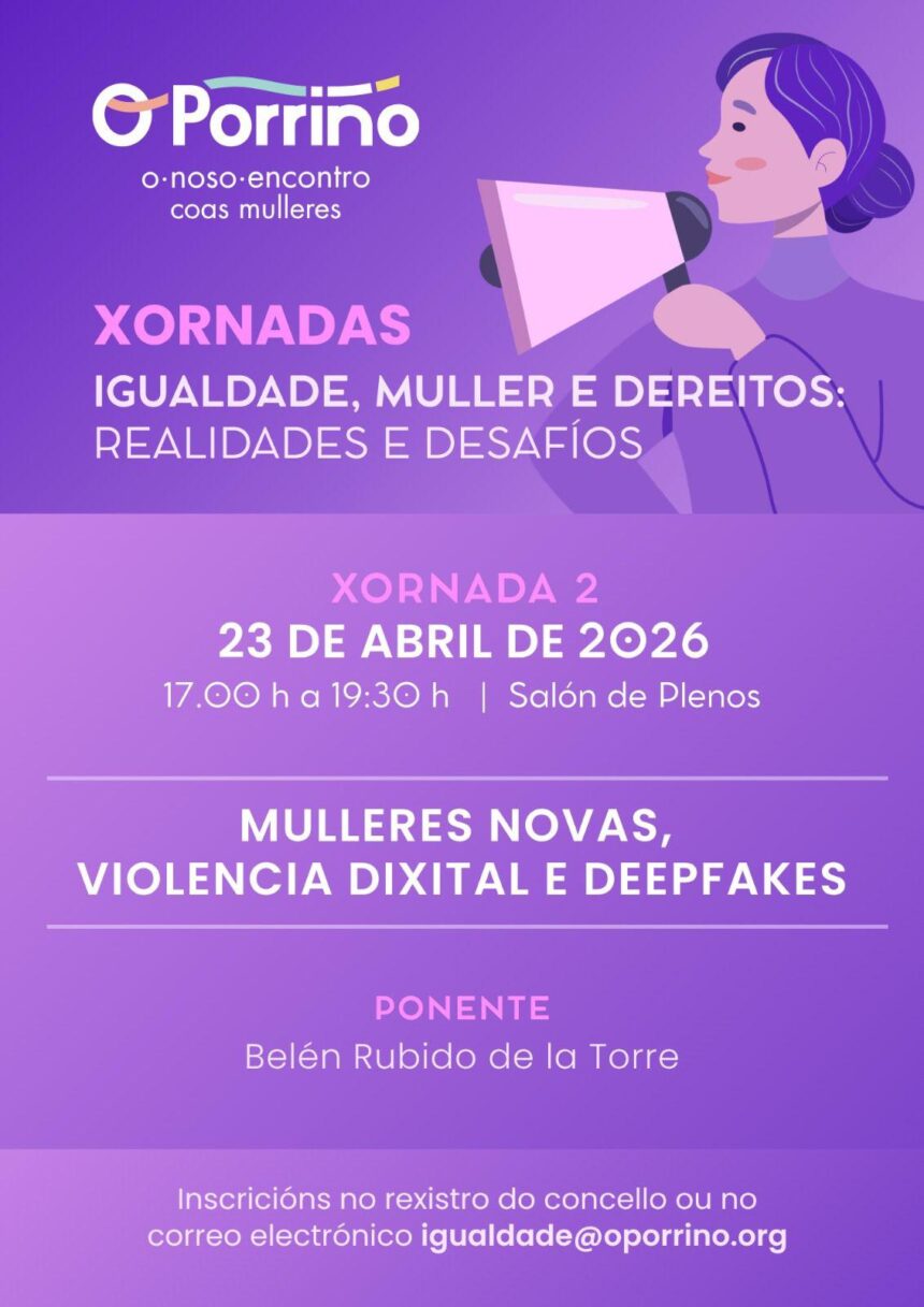 Cartel xornadas igualdade Belen Rubido