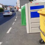 Contendedores en Avda Alxeciras