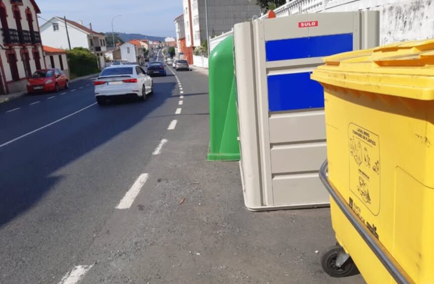 Contendedores en Avda Alxeciras