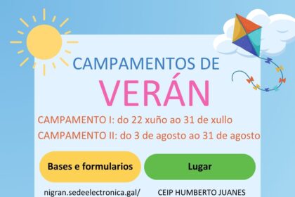 Cartel Campamentos de veran 2026