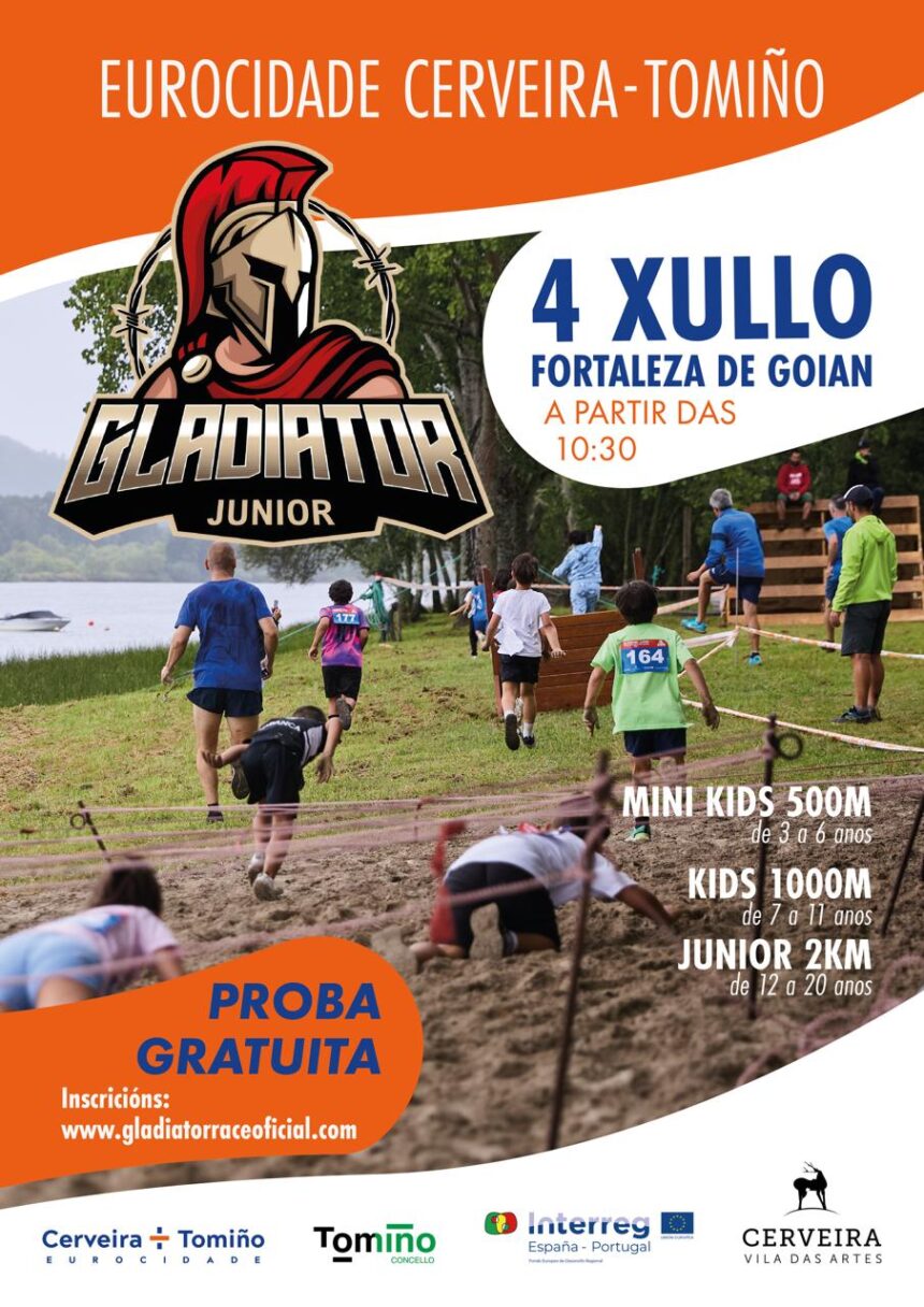 Cartel Gladiator Race Junior Eurocidade Cerveira Tomino
