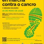 Cartel da quinta andaina solidaria Ribeira en marcha contra o cancro 2026