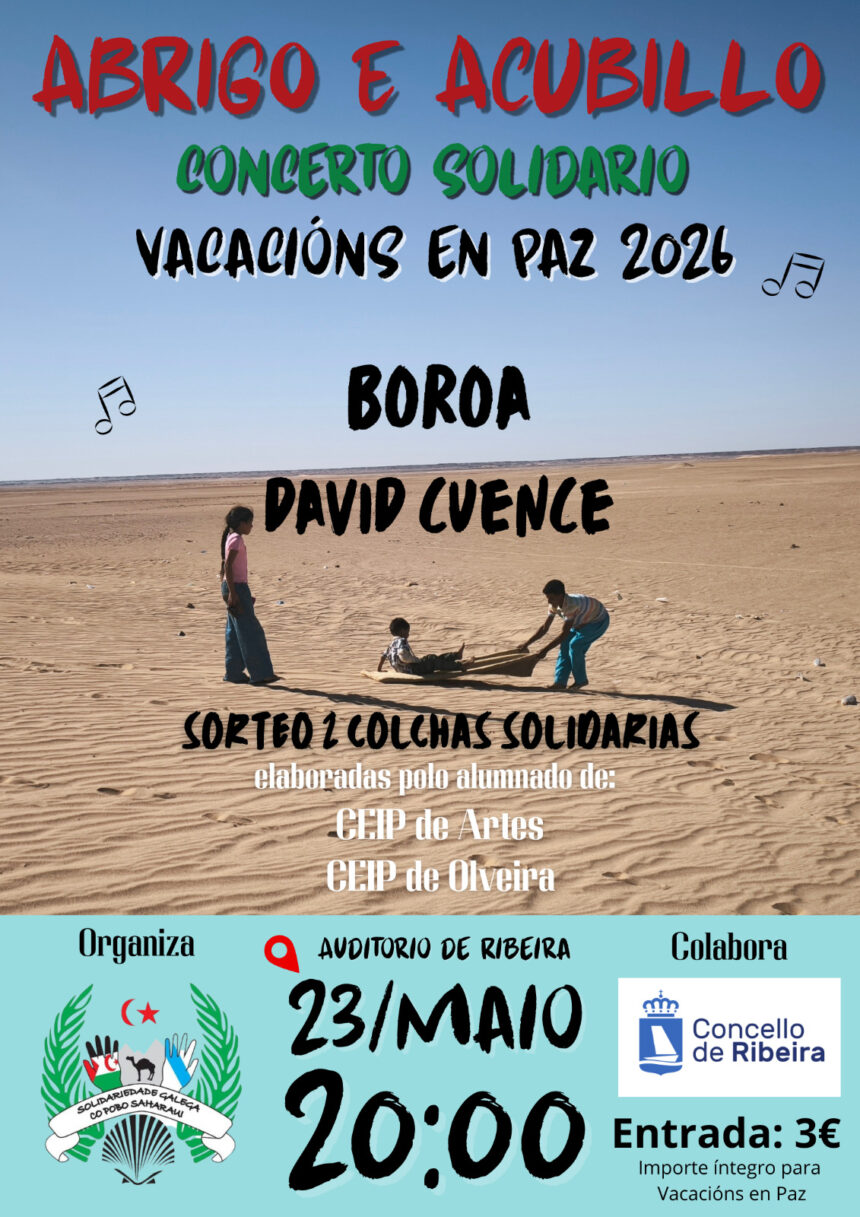 Cartel do concerto solidario Sogaps Maio 2026 1