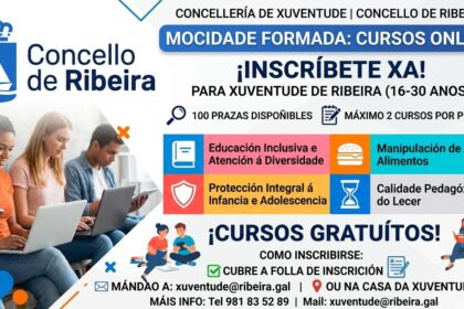 Cartel dos cursos online de Mocidade Formada 2026
