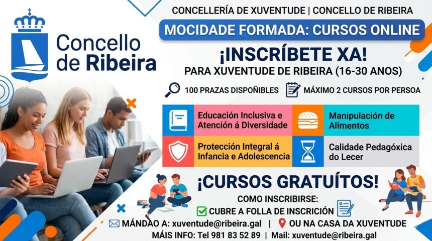 Cartel dos cursos online de Mocidade Formada 2026