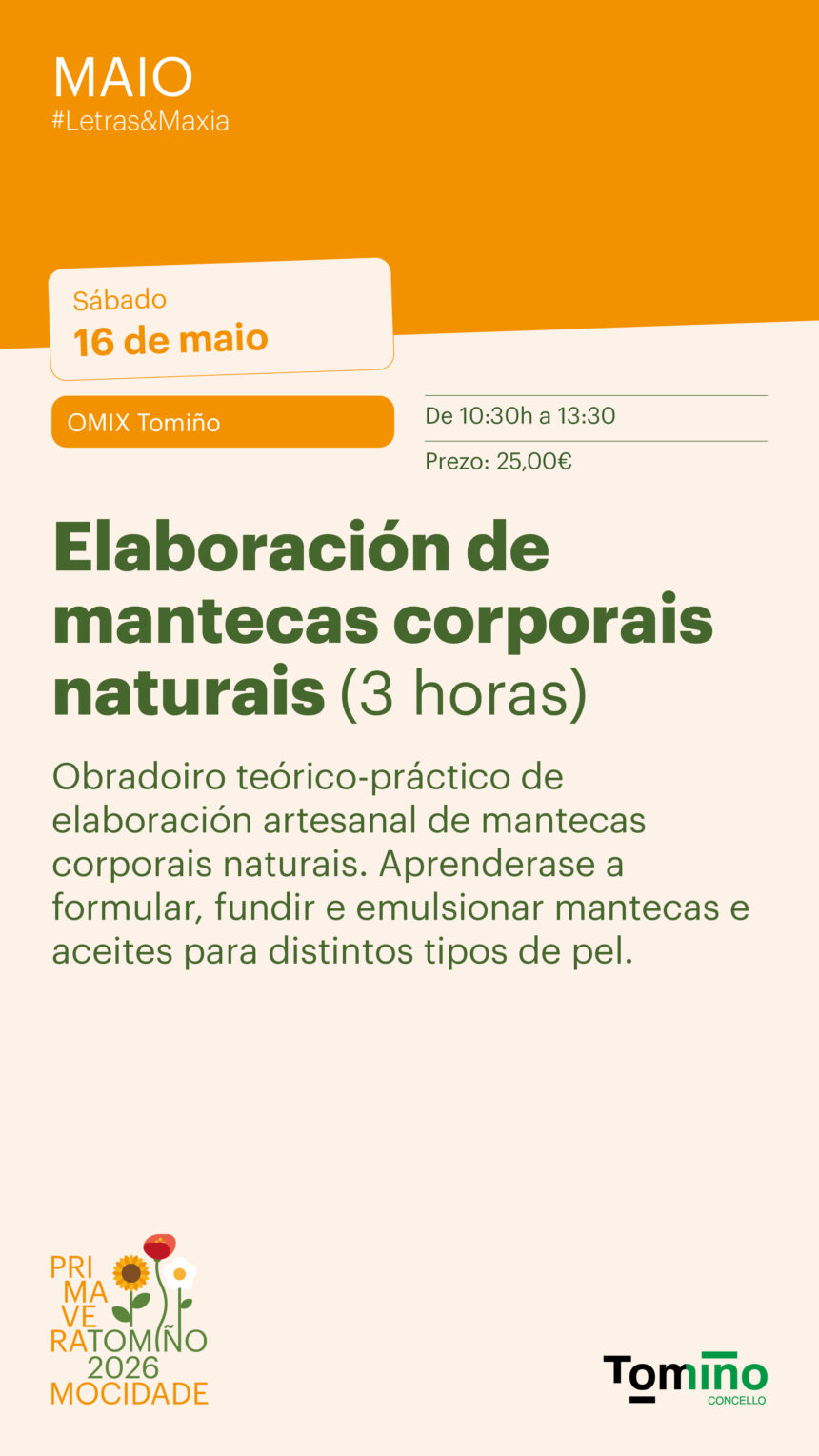 Curso OMIX Tomino elaboracion de mantecas corporais naturais