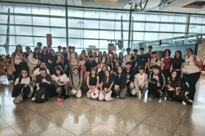 Alumnas e alumnos do programa de inmersion linguistica