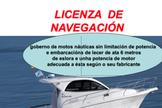 A Federacion Galega de Motonautica realizara as probas para a licenza de navegacion para motos nauticas e pequenas embarcacions