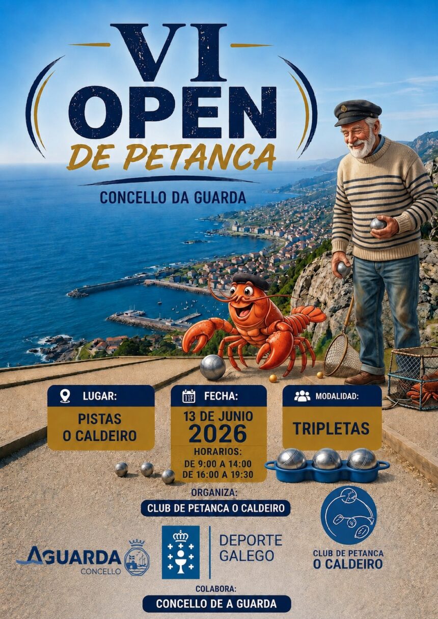CARTEL VI OPEN DE PETANCA CONCELLO DA GUARDA 2026