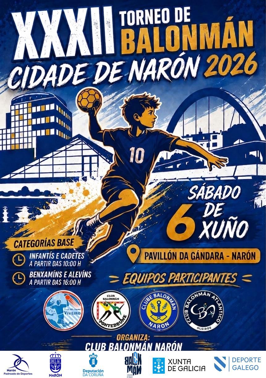 CARTEL XXXII Torneo Balonman Cidade de Naron