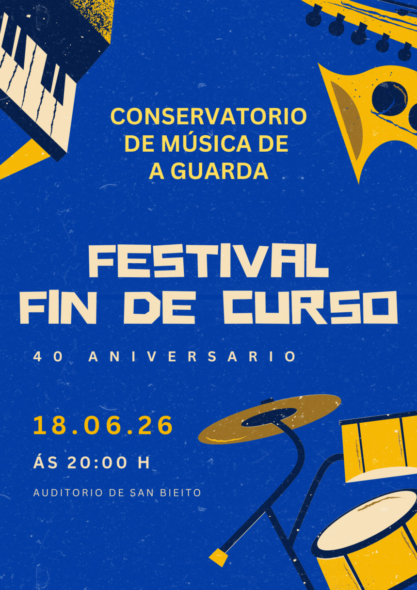 Cartel 40 aniversario festival fin de curso