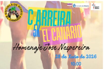Cartel da sexta edicion da Carreira 5K El Canario 2026