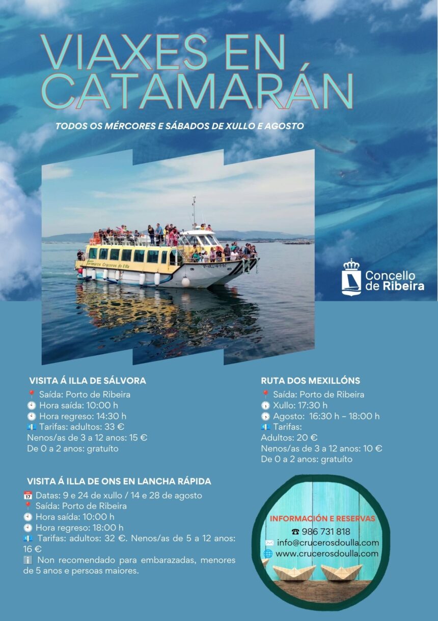 Cartel das travesias nauticas Veran 2026