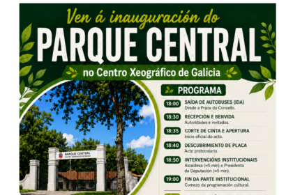 Cartel parque central antas de ulla
