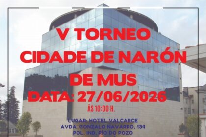 Cartel V Torneo de Mus Cidade de Naron