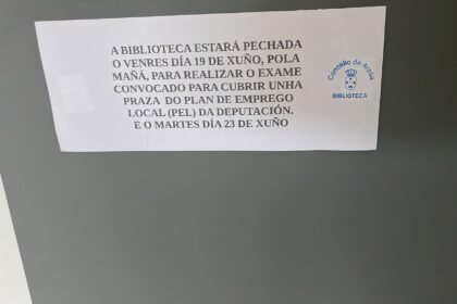Foto cartel Biblioteca