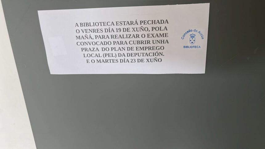 Foto cartel Biblioteca