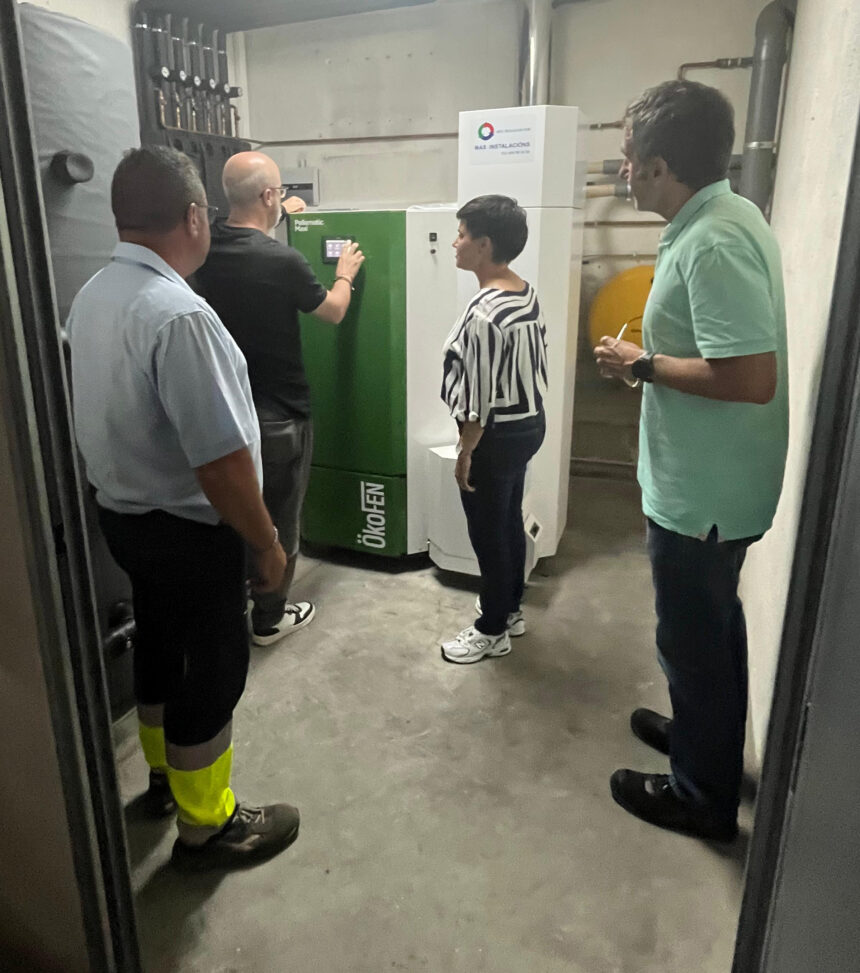 O Centro Social Polivalente estrea un sistema de calefaccioin maiis limpo eficiente e sostible