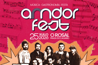 O Rosal vaise de feira o 25 de xullo co AMDOR FEST 2026 cartel 1