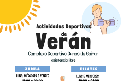 Poster deportivo moderno horario de academia de baile con foto de chica bailando en tonos grises sobre fondo lavanda