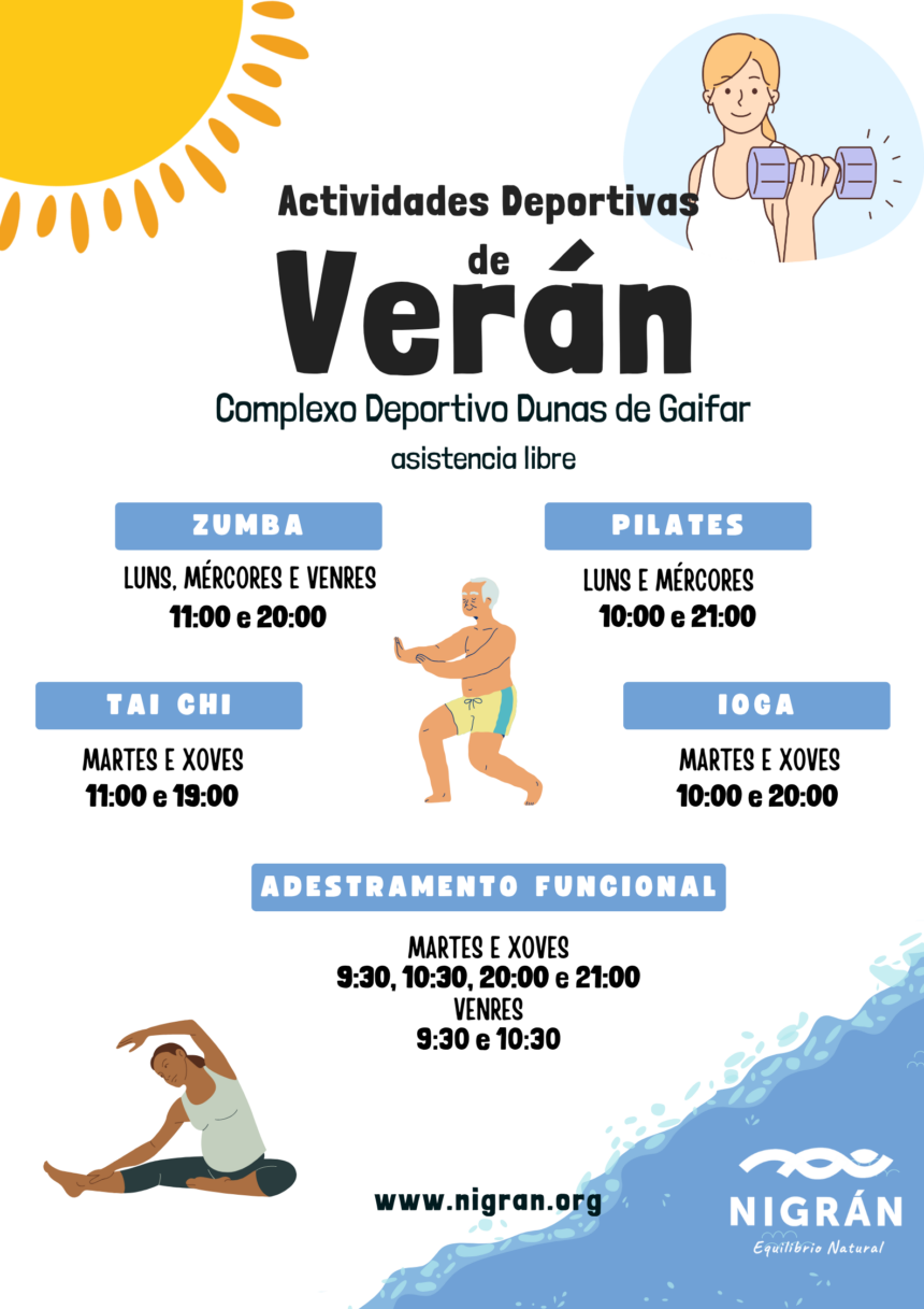 Poster deportivo moderno horario de academia de baile con foto de chica bailando en tonos grises sobre fondo lavanda