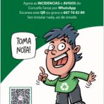 Cartaz aviso de incidencias