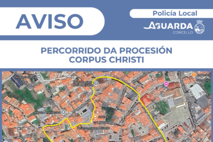 Percorrido procesion alfombras cortes de trafico