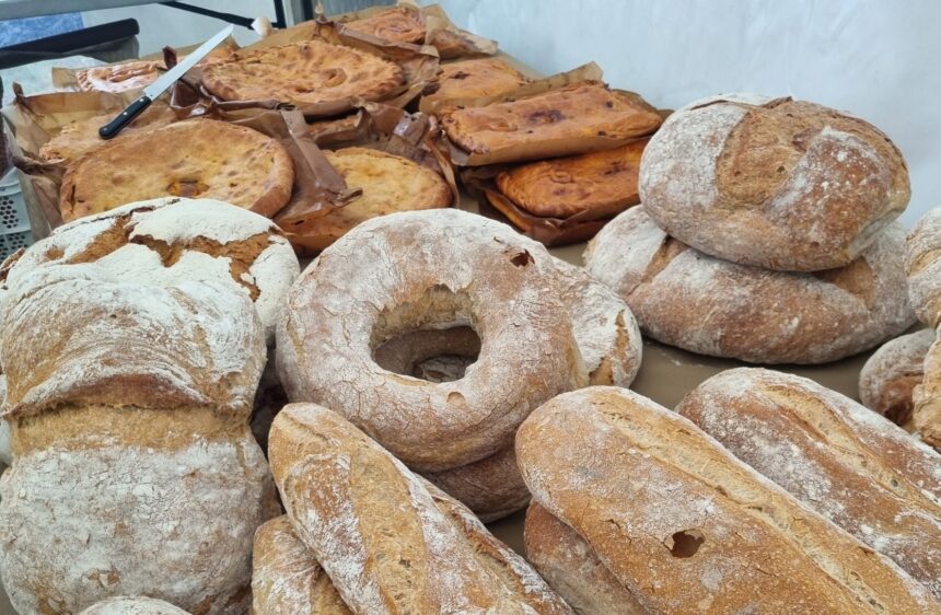 Posto de pan na festa