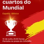 Cartel da pantalla do partido de cuartos do Mundial 2026