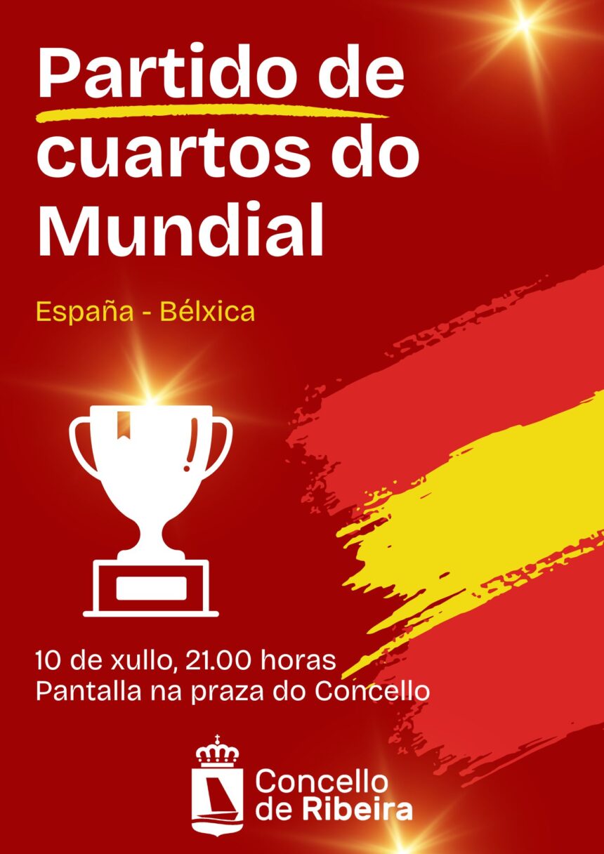 Cartel da pantalla do partido de cuartos do Mundial 2026