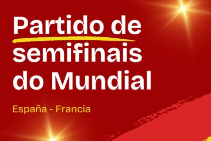 Cartel da pantalla do partido de semifinais do Mundial 2026