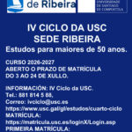 Cartel do IV Ciclo da USC 2026 2027