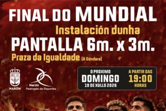 Cartel pantalla mundial Naron