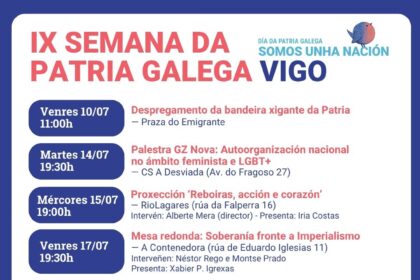 Programacion IX Semana Patria Galega Vigo 2026